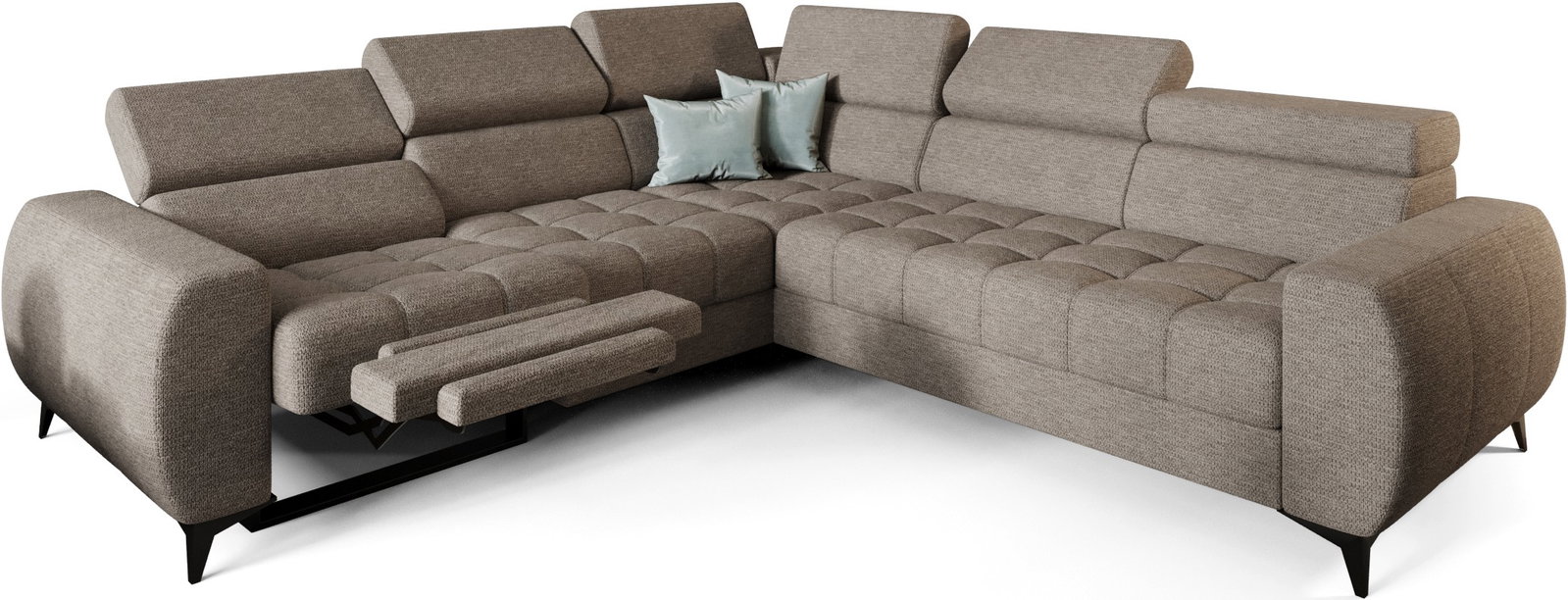 05r0td885dok0f9qq0i8hmxap1ok Γωνιακός καναπές Calyra II Relax-Μπεζ-Αριστερή - Image 1