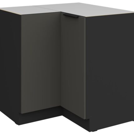 Επιδαπέδιο ντουλάπι γωνιακό Arianna 90x90 DN 2F BB-Γκρι
