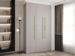 Ντουλάπα Como II-Cashmere - Χρυσό-Μήκος: 140εκ - Image 2