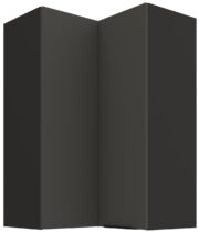 Κρεμαστό ντουλάπι γωνιακό Arianna 60x60 GN 90 2F-Γκρι
