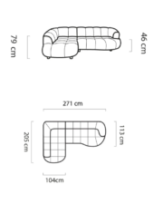 Γωνιακός Καναπές Vespa L-Αριστερή - Image 3