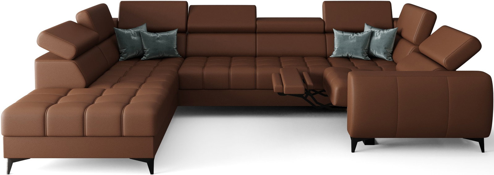 hbvh6jbyr62sd9zsolwyurk9a0dp Γωνιακός καναπές Calyra Max I Relax Lthr-Κεραμιδί-Αριστερή - Image 1