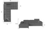 Γωνιακός καναπές Osby-Αριστερή-Gkri Anoixto - Image 3