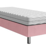 Επενδυμένο κρεβάτι Lux-Baza-Roz-200 x 80 x 30