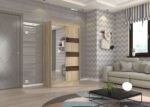 Ντουλάπα Bissom 120 συρόμενη-Drus-Kafe - Image 2