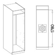 Επιδαπέδιο ντουλάπι ψυγείου Modernus 60 LO 210 2F - Image 2