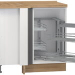 Επιδαπέδιο γωνιακό ντουλάπι Tahoma R-UG-1KMC-Γραφίτης-Δεξιά