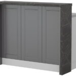 Πάγκος νησίδας Tahoma-Μήκος: 120 εκ.-Γραφίτης-Black Stone