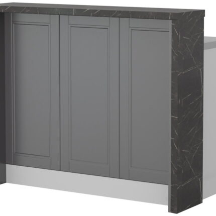 Πάγκος νησίδας Tahoma-Μήκος: 120 εκ.-Γραφίτης-Black Stone