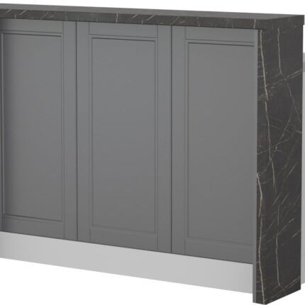 Πάγκος νησίδας Tahoma-Μήκος: 135 εκ.-Γραφίτης-Black Stone