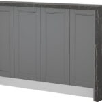 Πάγκος νησίδας Tahoma-Μήκος: 160 εκ.-Γραφίτης-Black Stone