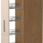 Επιδαπέδιο ντουλάπι ψηλό Modena K21-30-1KZ-Καρυδί - Μπεζ