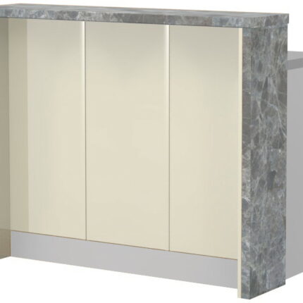 Πάγκος νησίδας Modena-Μήκος: 120 εκ.-Μπεζ-Siena Marble