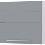 Ντουλάπι κρεμαστό Hudson V7-90-2KP-Λευκό - Γκρι