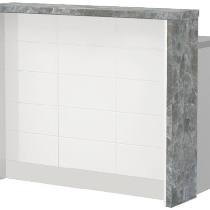 Πάγκος νησίδας Hudson-Μήκος: 120 εκ.-Λευκό-Siena Marble
