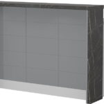 Πάγκος νησίδας Hudson-Μήκος: 135 εκ.-Γκρι-Black Stone