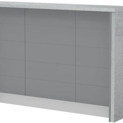 Πάγκος νησίδας Hudson-Μήκος: 150 εκ.-Γκρι-Chromix Silver