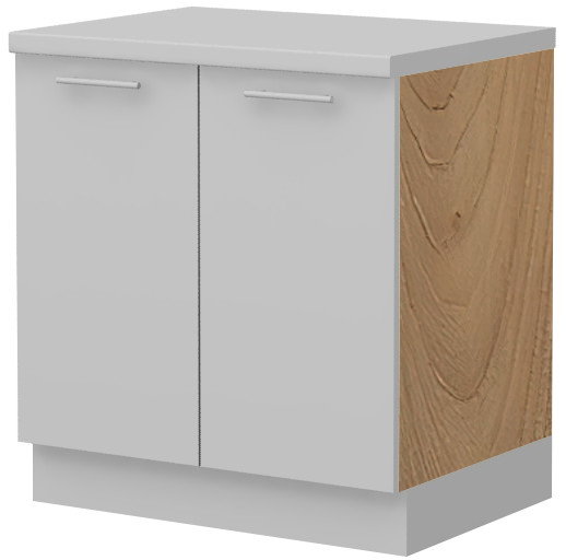 Modern-BP-K-3-58-KU-00 Πλαϊνό πάνελ επιδαπέδιου ντουλαπιού Hudson BP-K-Καρυδί - Image 1