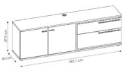 Έπιπλο τηλεόρασης Inala 2D2S - Image 3