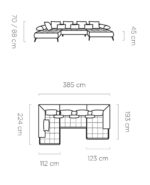 Γωνιακός καναπές Solido XL-Sapio milo-Αριστερή - Image 3