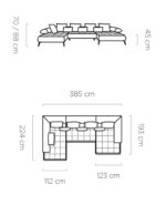 Γωνιακός καναπές Solido XL-Sapio milo-Δεξιά - Image 3