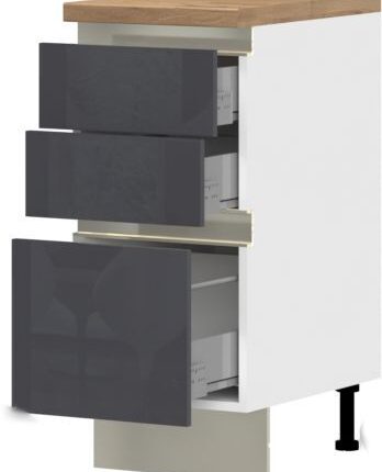 Επιδαπέδιο ντουλάπι Trinity R40-3M BOX-Anthraki Gualistero