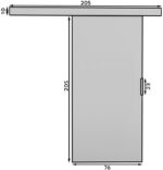 Συρόμενη πόρτα Cubit-Wenge-Μήκος: 76 εκ. - Image 3