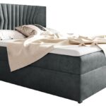 Επενδυμένο κρεβάτι Box 2-Gkri-140 x 200