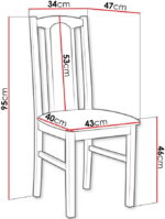 Καρέκλα Bossi VII - leuko - mpez - Image 2