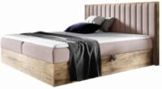 Επενδυμένο κρεβάτι Wood 4-Roz-200 x 200