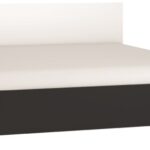 Κρεβάτι Simple-180 x 200-Μαύρο - Λευκό
