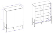 Μπουφές Plum mini-Leuko - Image 3