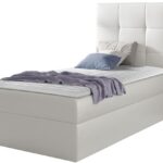 Επενδυμένο κρεβάτι Mini 2-Leuko-100 x 200-Deksia