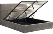 Επενδυμένο κρεβάτι Raziel-Kafe-160x200-Lift-Storage - Image 4
