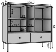 Μπουφές Code 2D2S2P-Prasino - Image 3