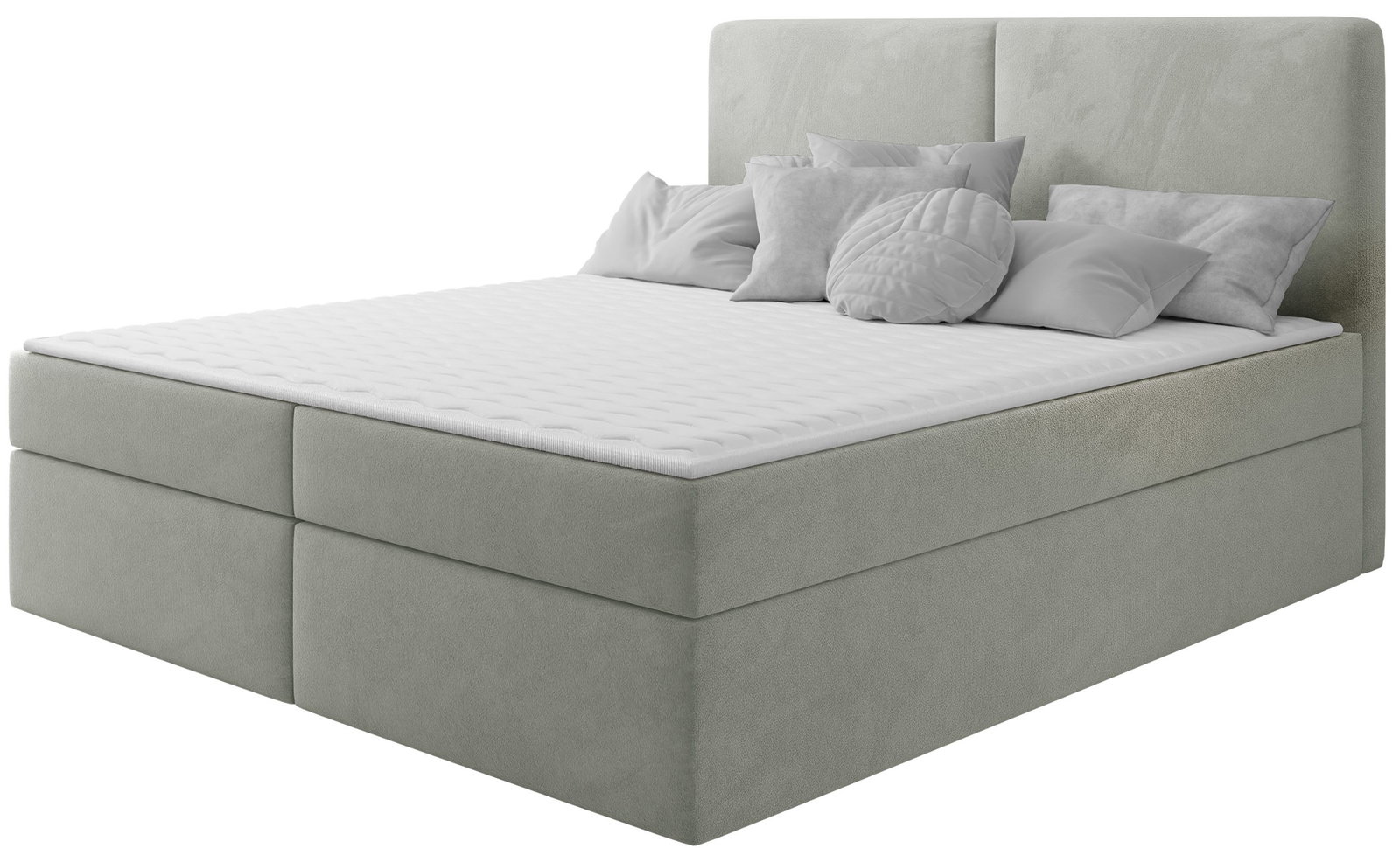 image_839495_bed_claire_mirjan_manila14_1 Επενδυμένο κρεβάτι Claire με στρώμα και ανώστρωμα-Gkri Anoixto-160 x 200 - Image 1