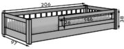 Παιδικό Κρεβάτι Milo-Leuko-90 x 200 - Image 3