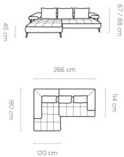 Γωνιακός καναπές Model Mini-Ladi-Δεξιά - Image 3