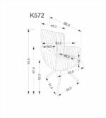 Καρέκλα Lona-Krem (2 ΤΕΜ.) - Image 4