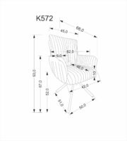 Καρέκλα Lona-Gkri (2 ΤΕΜ.) - Image 3