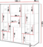 Βιτρίνα Caro HB 120-Leuko - Image 3