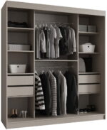 Ντουλάπα Bahrajn 180 συρόμενη-Cashmere-Μήκος: 180εκ - Image 4