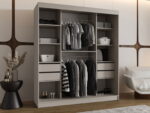 Ντουλάπα Bahrajn 180 συρόμενη-Cashmere-Μήκος: 180εκ - Image 5