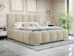Επενδυμένο κρεβάτι Wizko-Beige-180 x 200 - Image 2