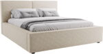 Επενδυμένο κρεβάτι Santos-Beige-120 x 200
