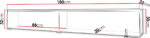 Έπιπλο τηλεόρασης  Lowboard D 180-Γκρι - Image 6