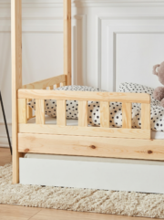 Κάγκελο Κρεβατιού Classic HouseBed-90x200-Φυσικό - Image 2