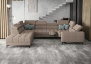 Γωνιακός καναπές Calyra Max I Relax-Καφέ Ανοιχτό-Αριστερή - Image 2