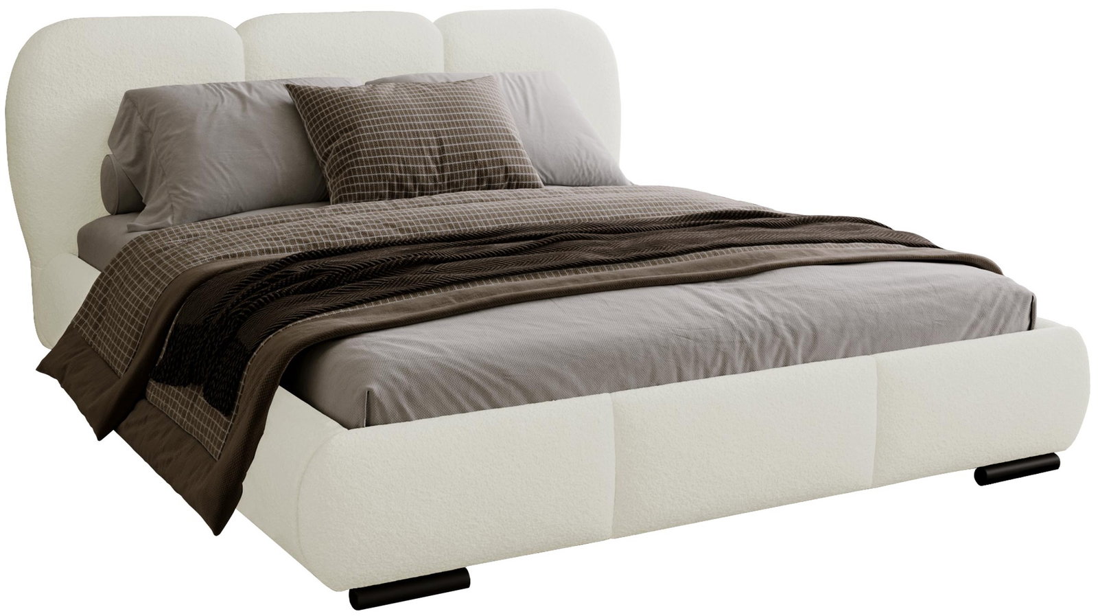 loghp3f3xbeu0rsvre78ntm5fznn Επενδυμένο Κρεβάτι Rosa-Λευκό-180 x 200 - Image 1