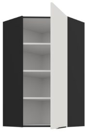 Κρεμαστό ντουλάπι γωνιακό Arianna 60x60 GN 108 1F-Λευκό - Image 2
